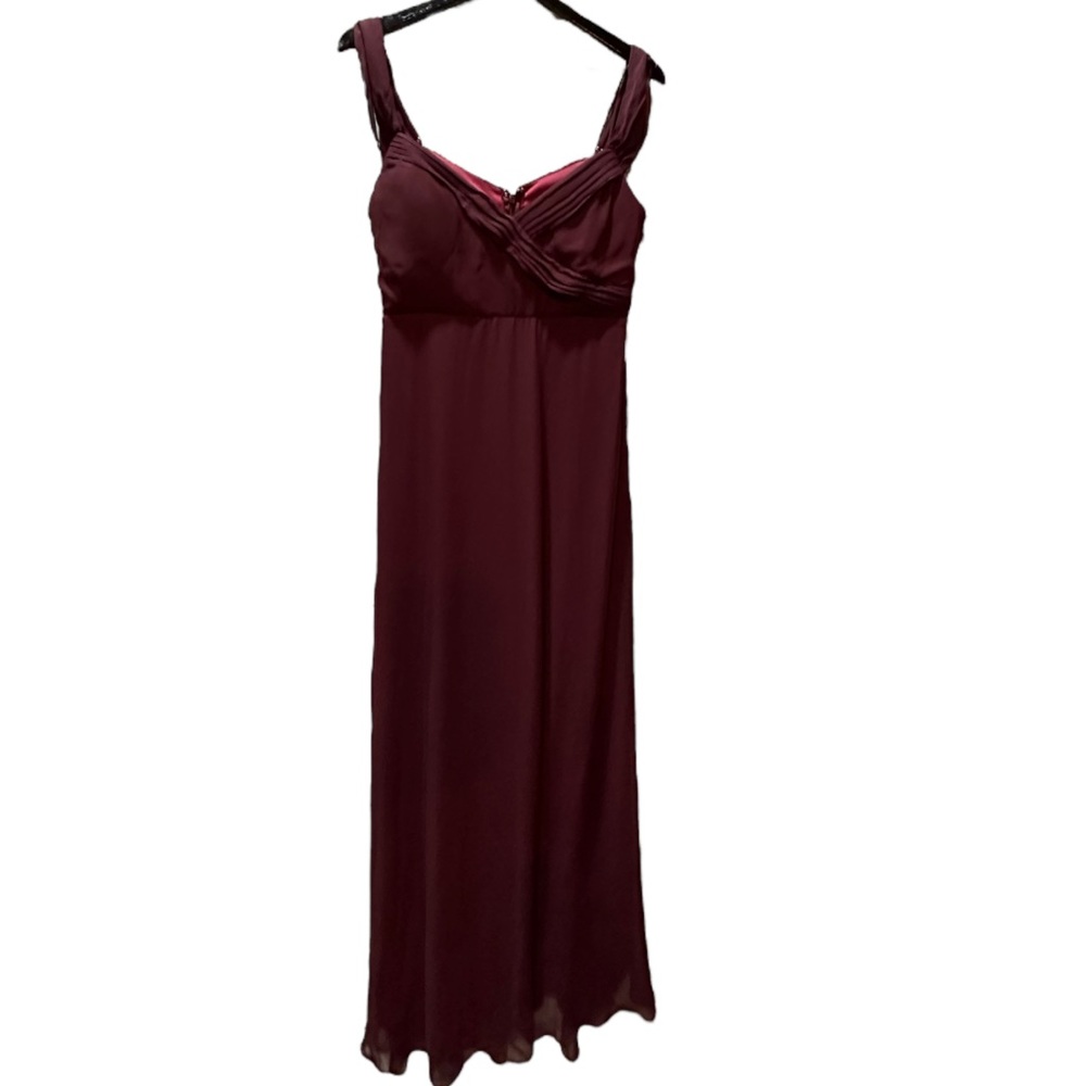 Birdy Grey SPENCE CONVERTIBLE DRESS CHIFFON CABERNET MEDIUM NEW NWT BRIDESMAID - Picture 3 of 5